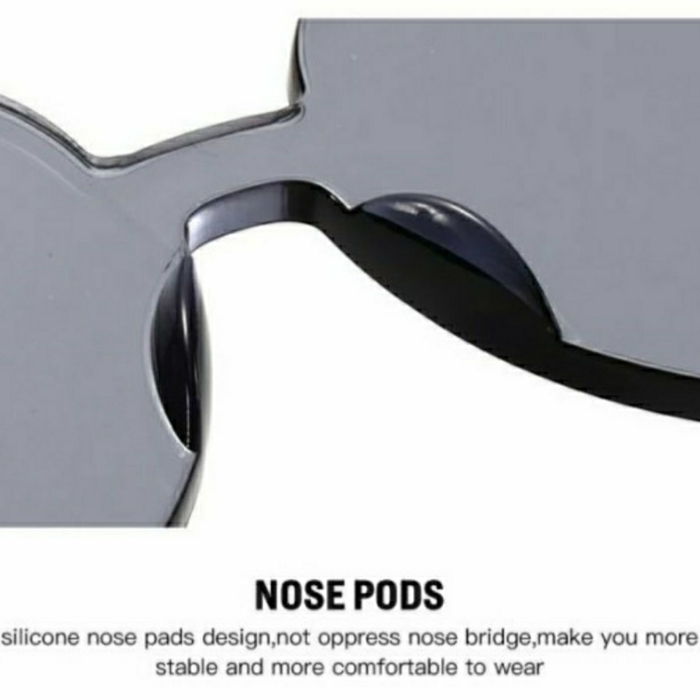 Heart Shape Rimless Sunglasses 😎 - Picture 6 of 7